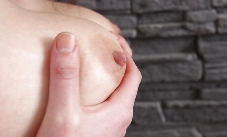 Shapely youthful Maria Beaumont in sexy skirt exhibits big titties and spreads her legs 